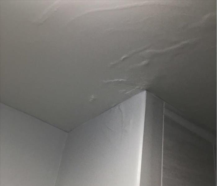 Heavy rains caused major roof leak