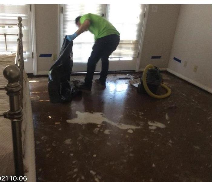 Flooded home after the storm 